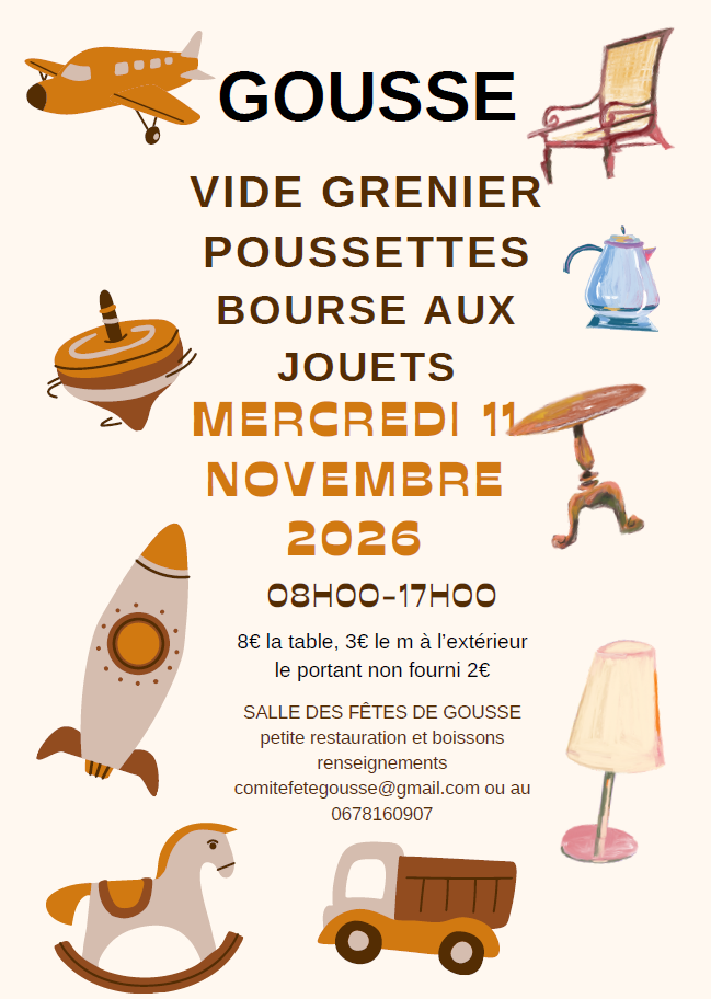 Vide-greniers, bourse aux jouets