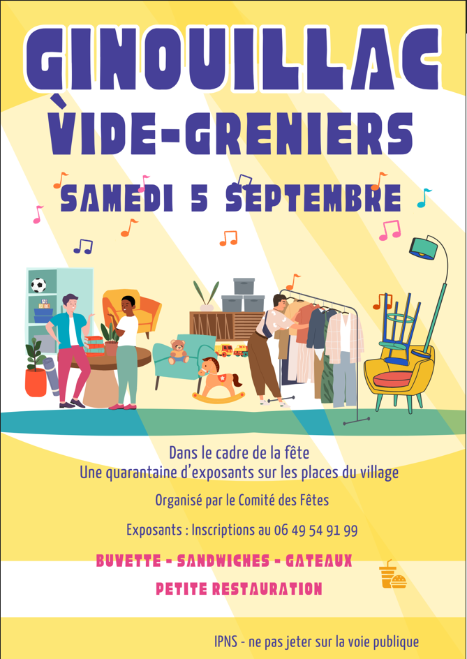 Vide-grenier à Ginouillac
