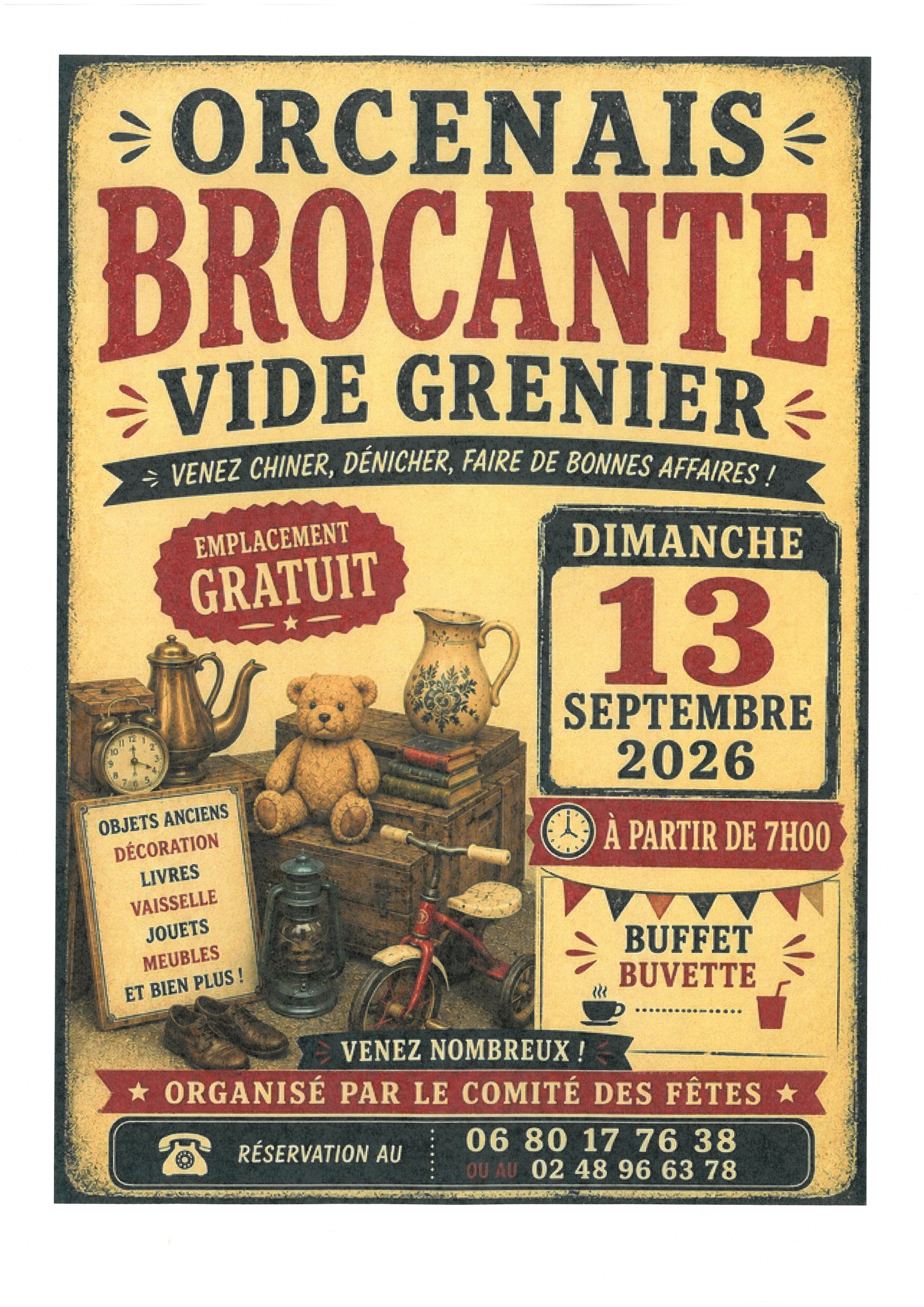 Brocante - Vide-grenier Orcenais
